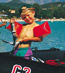 Petit garcon sur le lac